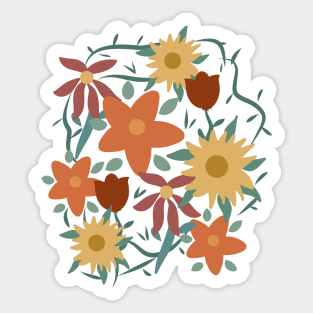 Floral Art Sticker